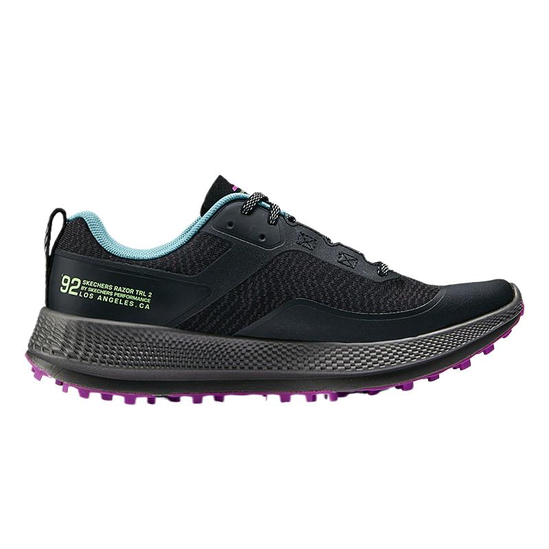 Skechers Go Series Bequeme Stoßdämpfende Langlebige Niedrige Laufschuhe Damen Sneaker Schwarz 172077-BKPK