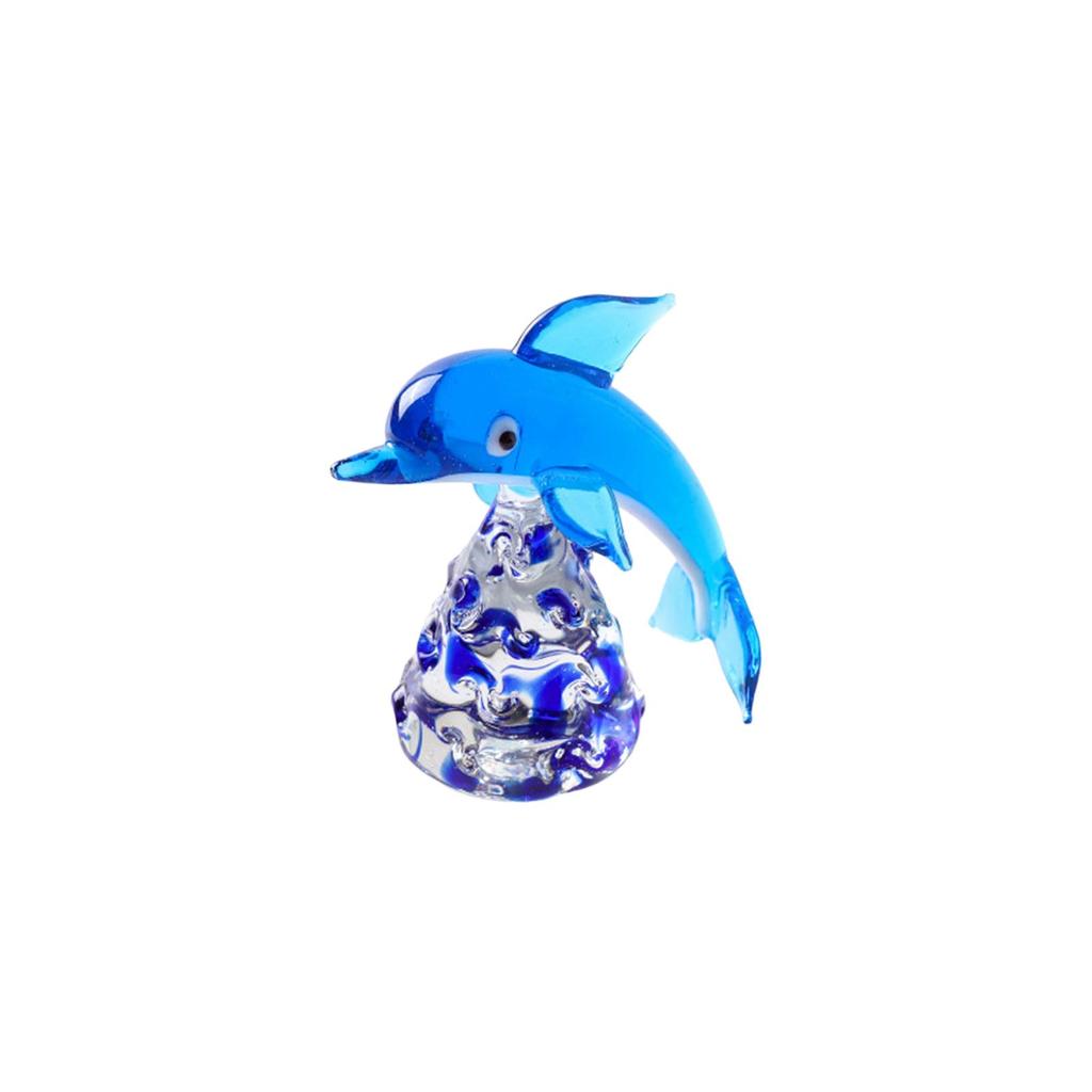 Dolphin Statue Cabinet Collectible Living Room Present Decors Home Office Bedroom Desk Figurine Decoration Dolphin Miniature