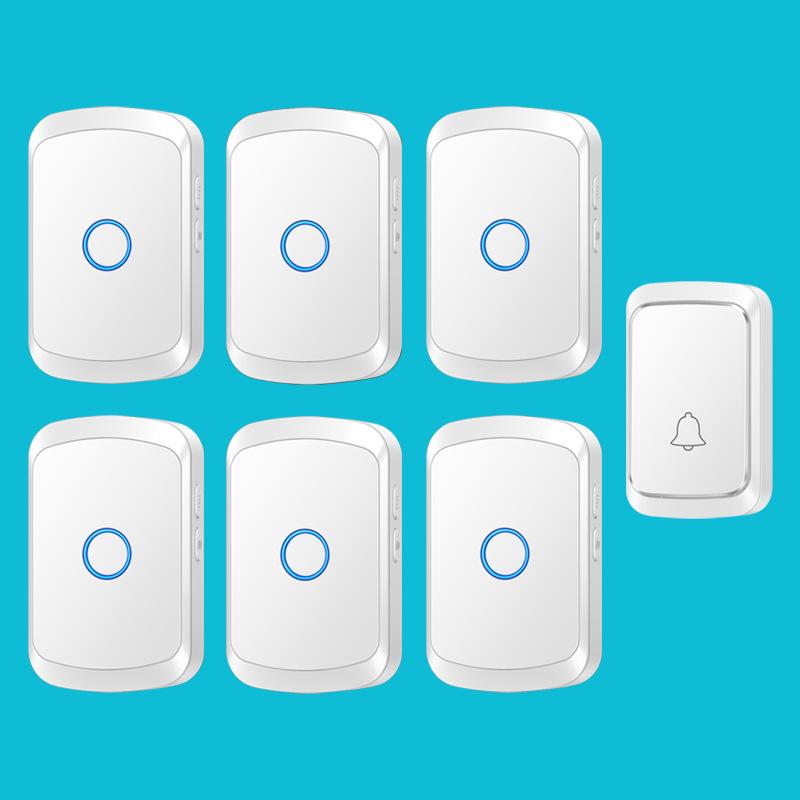 Wireless Smart Doorbell for Homes & Commercial Use - Long-Distance, No-Drill Design, One-to-Six Bell System for Elderly Assistance
