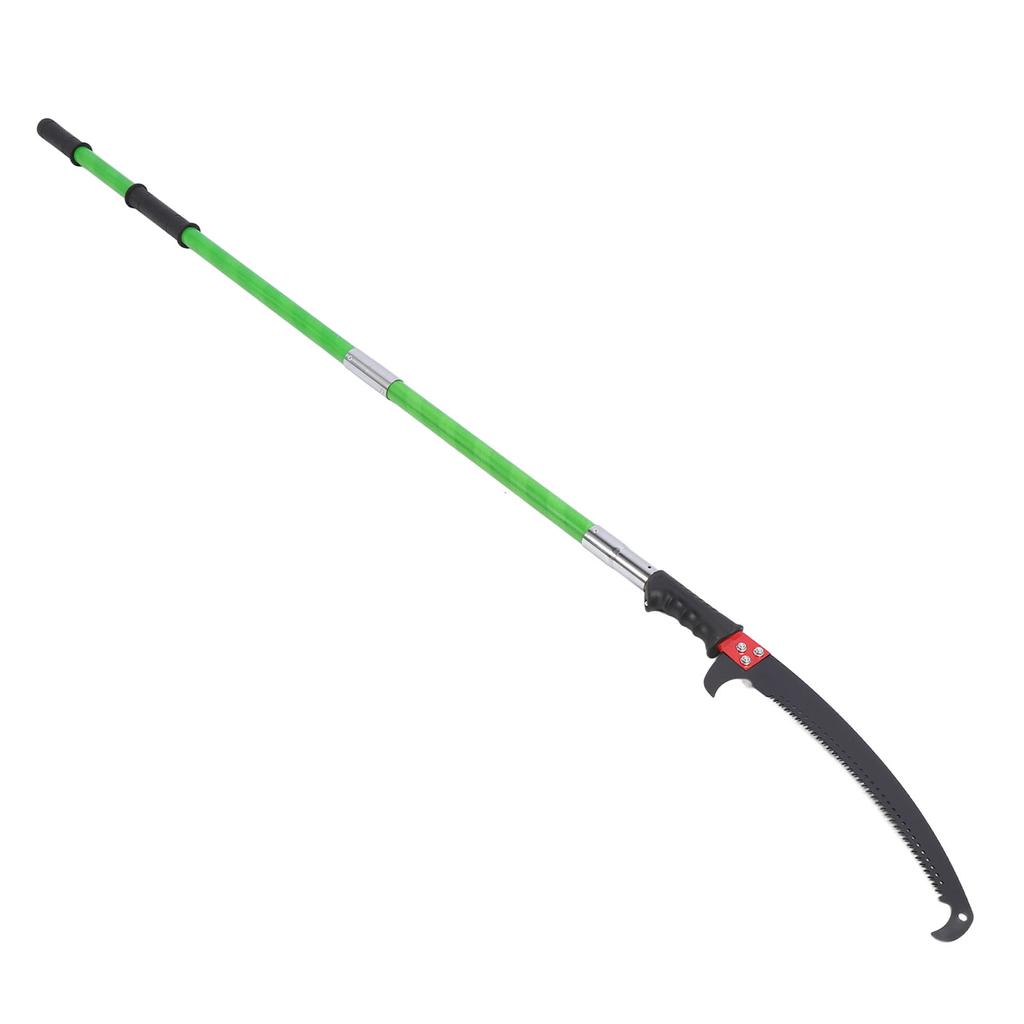 Manual Pole Saw 26 Feet Extendable Tree Pole Pruner High Branch Trimmer with Lightweight Fiberglass