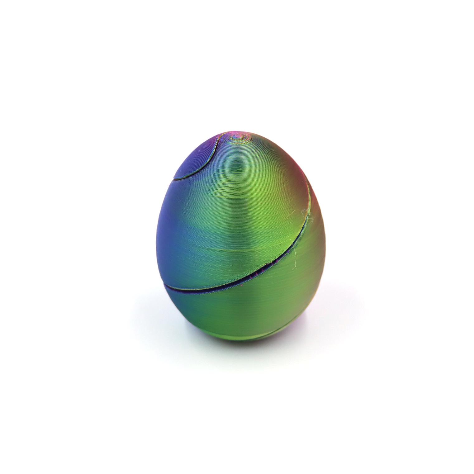 3D Printed Spiral Easter Egg Shuttle Toy