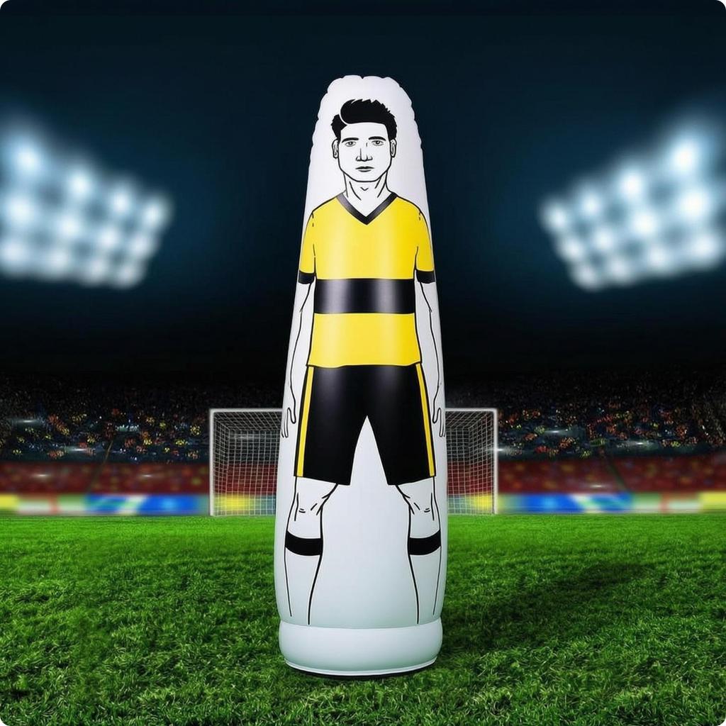 Inflatable Soccer Figure Portable Mannequin Reusable for Backyard