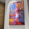 Abstract Landscape Oil Painting Colorful Forest Canvas Painting Living Room Corridor Home Decoration Mural No Frame