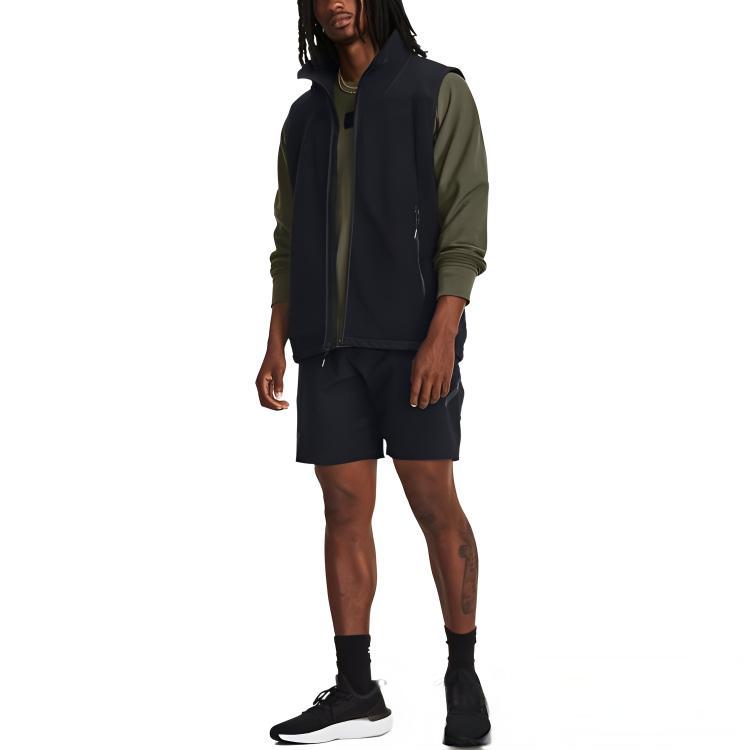 Under Armour Tréninková sportovní ležérní vesta s náprsní kapsou Pánské vesty Černá 1378848-001