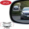 2Pcs Blind Spot Mirror Rearview Convex Adjustable Side Mirrors Fan Shape Frameless Sway Rotate Wide