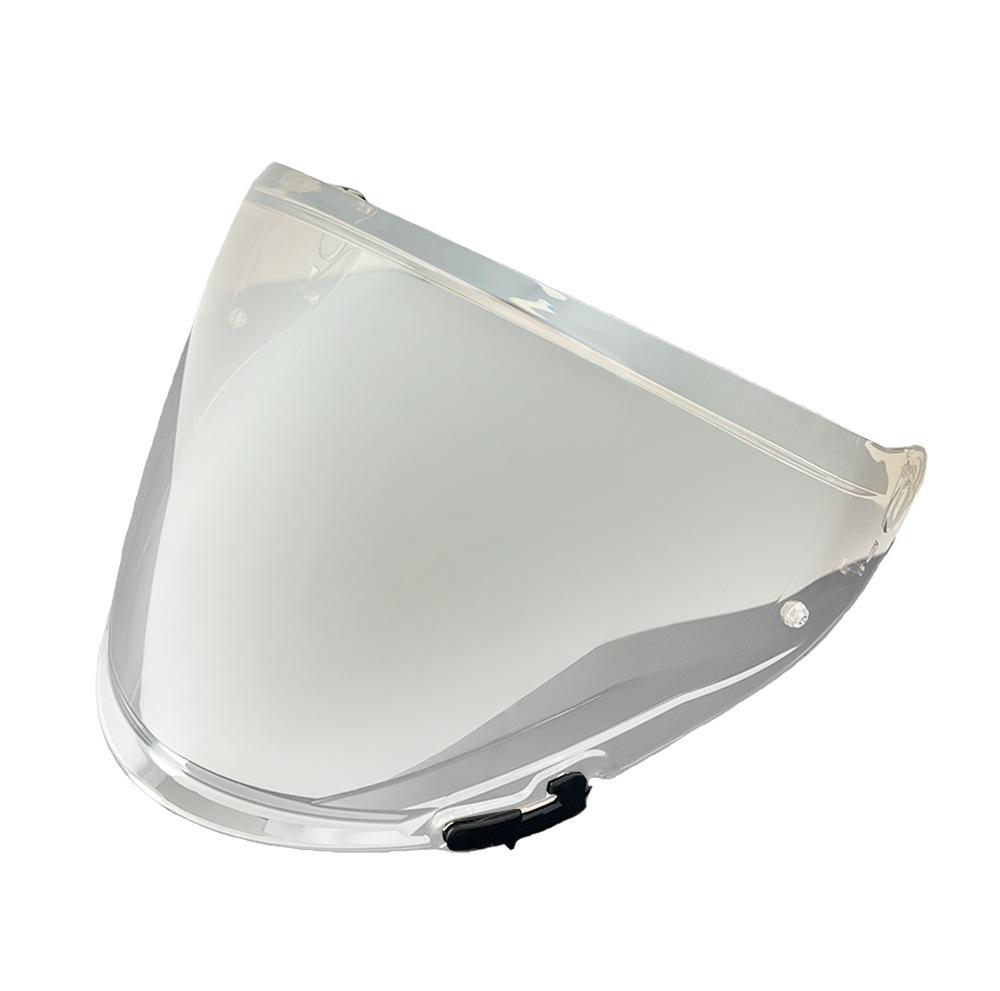 OF603 Motorcycle Helmet Visor: Compatible with OF603 Half Helmet, UV Protection, Plated Mirror Surface for Day & Night Use