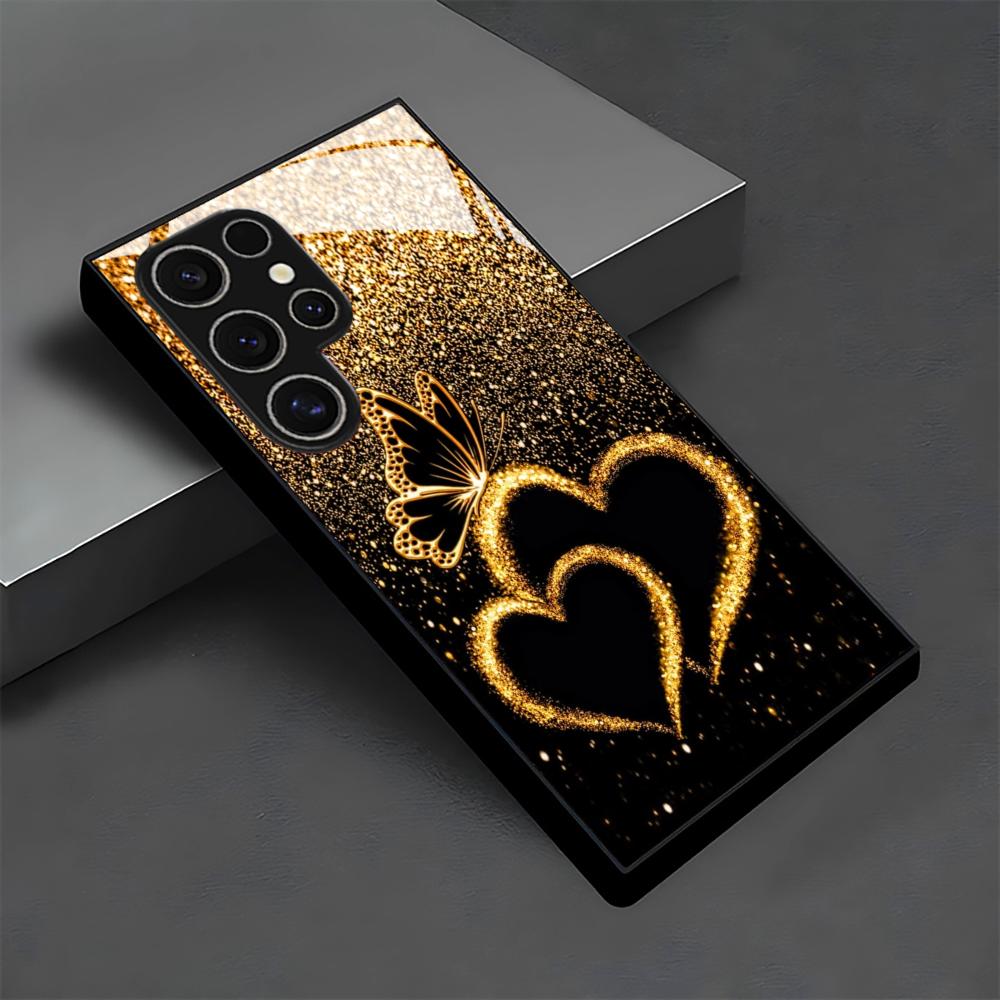 Etui na telefon z wzorem Miłość szklane etui na telefon do Samsung Galaxy S26 22 23 24 25 PLUS S21 22 23 24 25 ULTRA