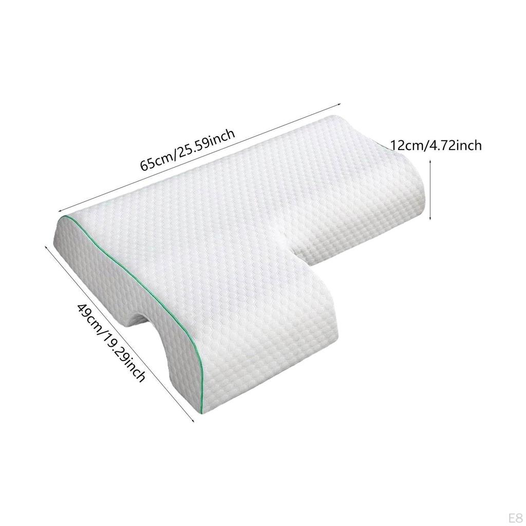 Couples Pillow Hug The Arched of Light Sleep with Memory Foam for Hole