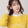 Women Chiffon Shirt Fake Collar Ladies Stand Ruffle Sweater Blouse False Collar Female Cotton Removable Detachable Collars