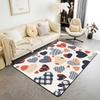 Cute Heart 3x5 Area Rug Cartoon Bow Knot Rugs for Living Room | Colorful Romantic Pink Fantasy Washable Rug,Valentine's Day Theme Love Heart