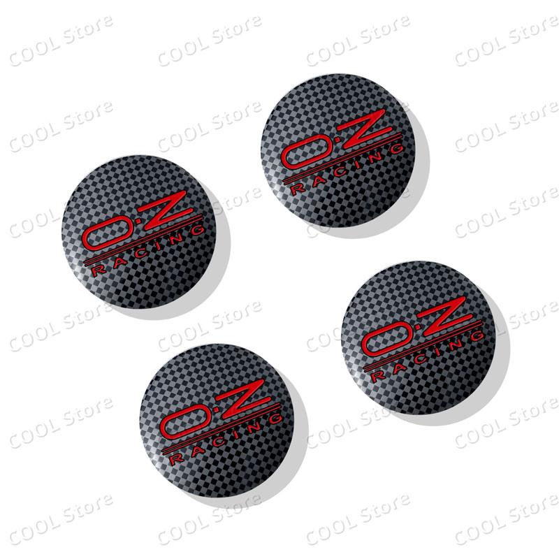 Universal Car Decor 4Pcs OZ Racing Emblem Car Wheel Center Hub Badge Sticker Car Styling Accessories