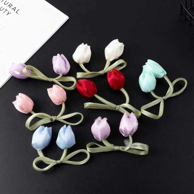 Sweet Simulation Tulip Bud Fabric Flower Clothing Accessories Accessories DIY Headgear Hair Accessories Luggage Accessories