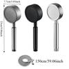 Built-in Filter Handheld Shower Head 304 Stainless Steel Shower Sprayer Nozzle  Hotel