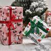 Fashion 50x70cm Packaging Paper Snowman/Santa Claus DIY Christmas Decoration Colorful Craft Wrapping Paper Sheets Roll Gift