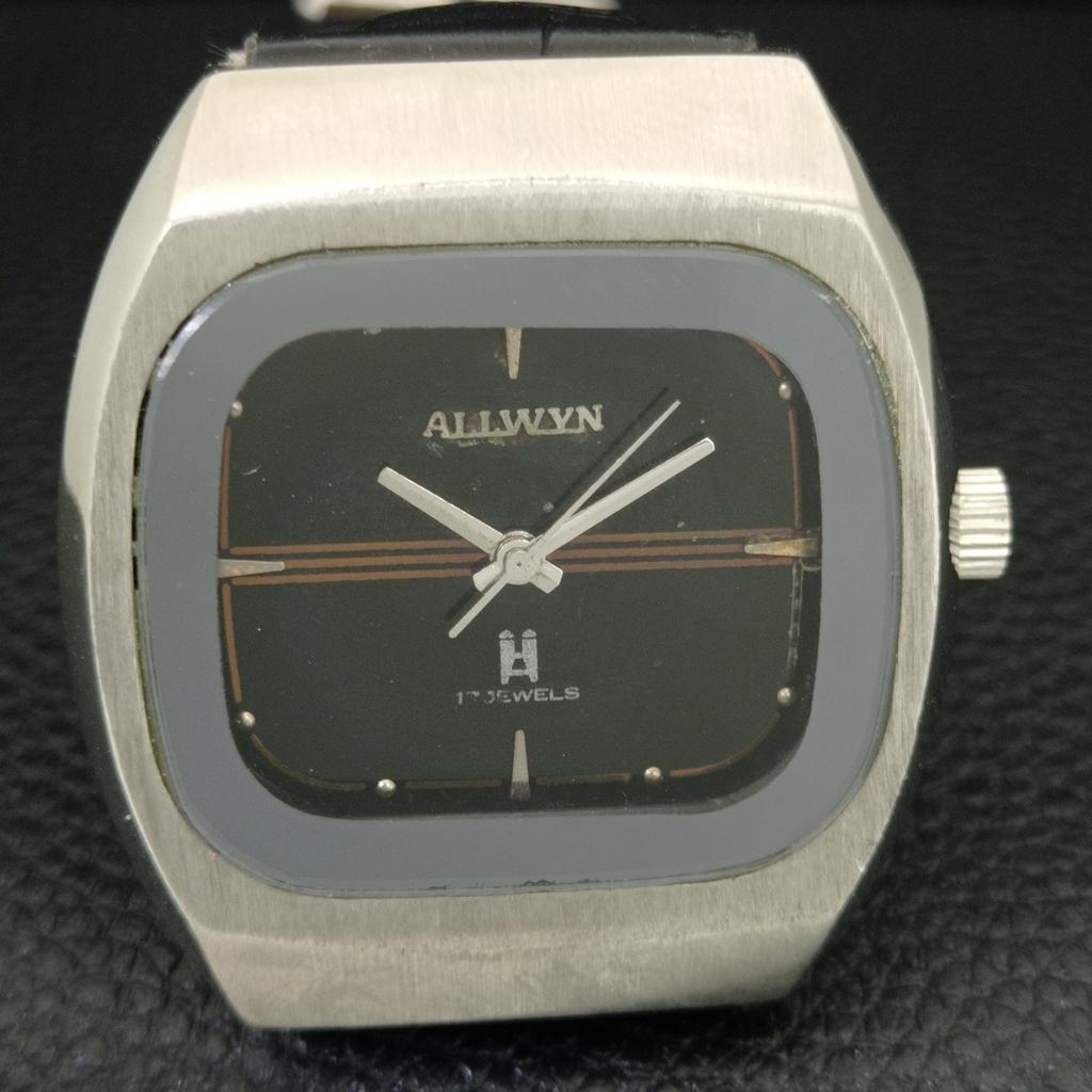 ALLWYN 6300A HAND-WINDING VINTAGE INDIA MENS ORIGINAL DIAL WATCH a706121-1