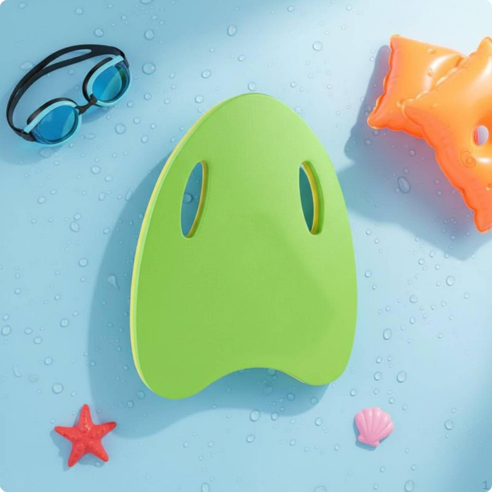 Swim Kickboard High Buoyancy Foam Board Beginner Friendly Swimming Kick for Children, Green A-shape
