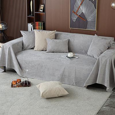 Four Seasons Waterproof Solid Color Cut Velvet Sofa Cover Anti-Slip Urine-proof Anti-Dirty Sofa Cover