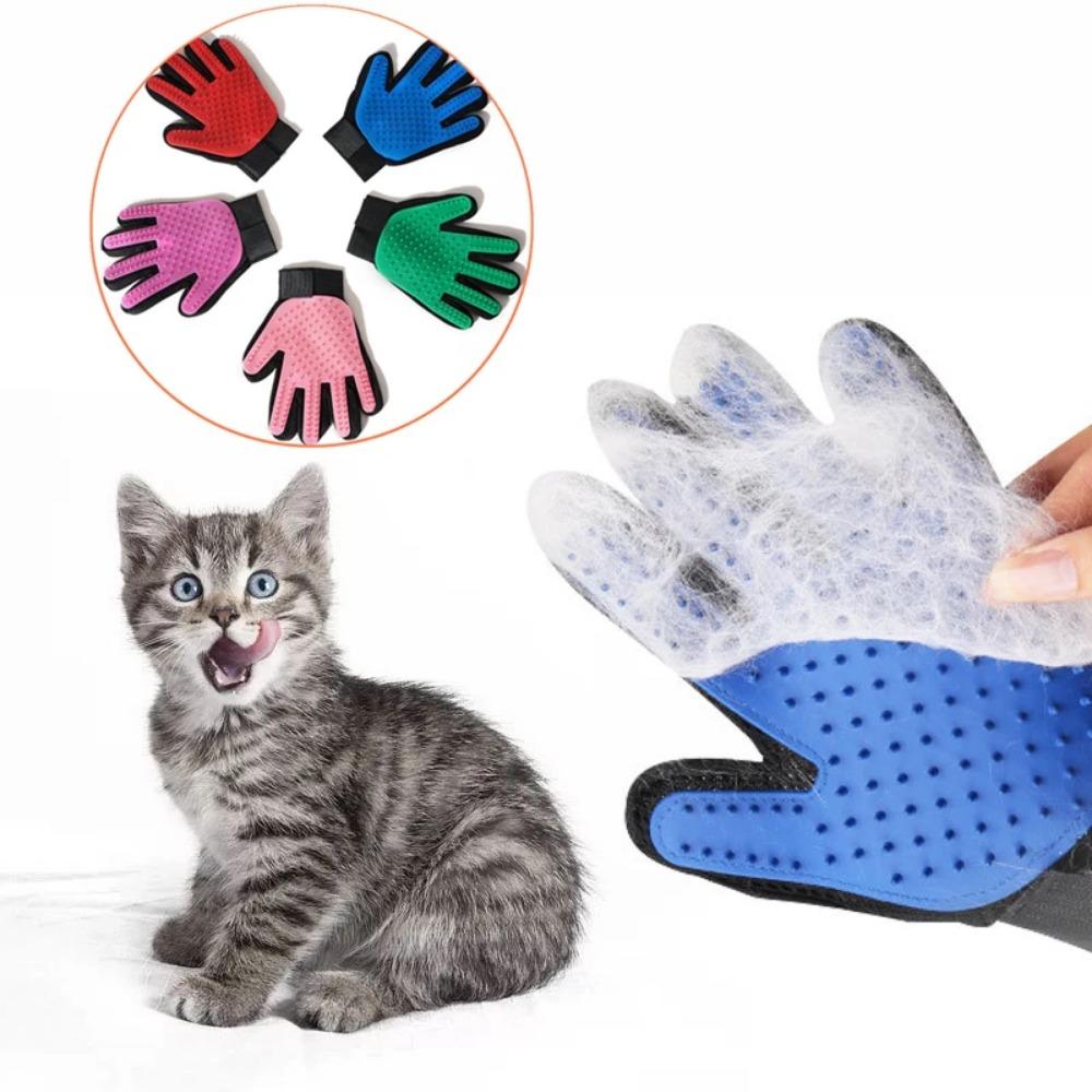 1Pc Pet Grooming Glove Cat Hair Brush For Cleaning Massage Dog Cat Removeing Hair Brush Dematting Deshedding Glove