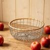 Storage Basket, Stainless Steel Woven Multi-Purpose Organizer, Large Capacity Stackable Fruit Bowl for Kitchen Bathroom Bedroom And More