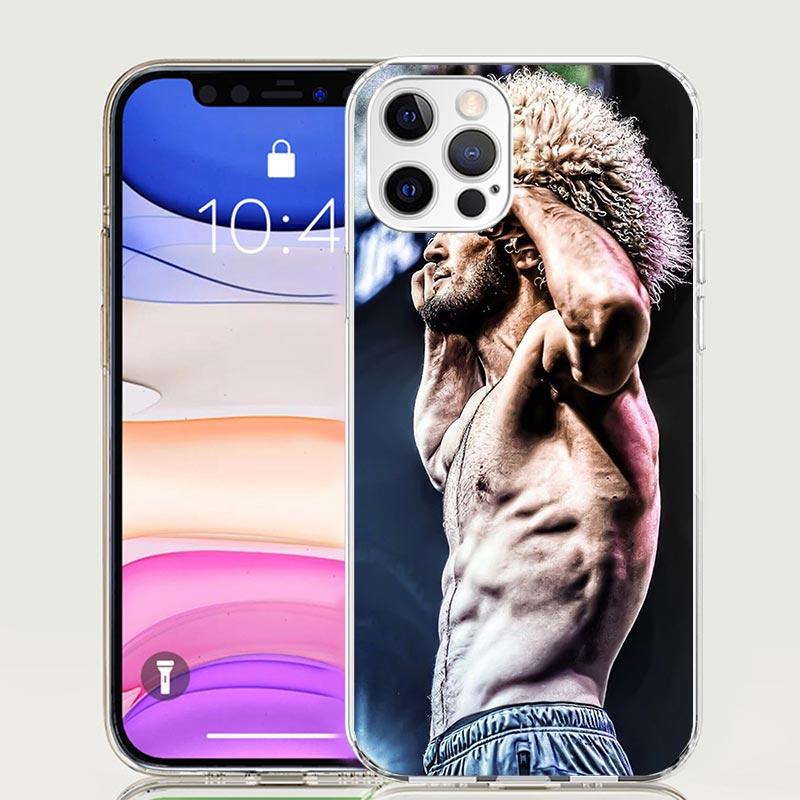 

Khabib Nurmagomedov Phone Case for Apple iPhone 17 Air 16 15 Plus 14 + 13 Mini 12 11 Pro Max 7 8 SE 16Max Soft Shell Cover Coque iPhone 15 Plus