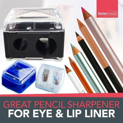 Doppio Temperino per Matite Cosmetiche Eyeliner Matita Labbra Affilatore Make Up Affilatore Eye Liner Trimmer Sopracciglia
