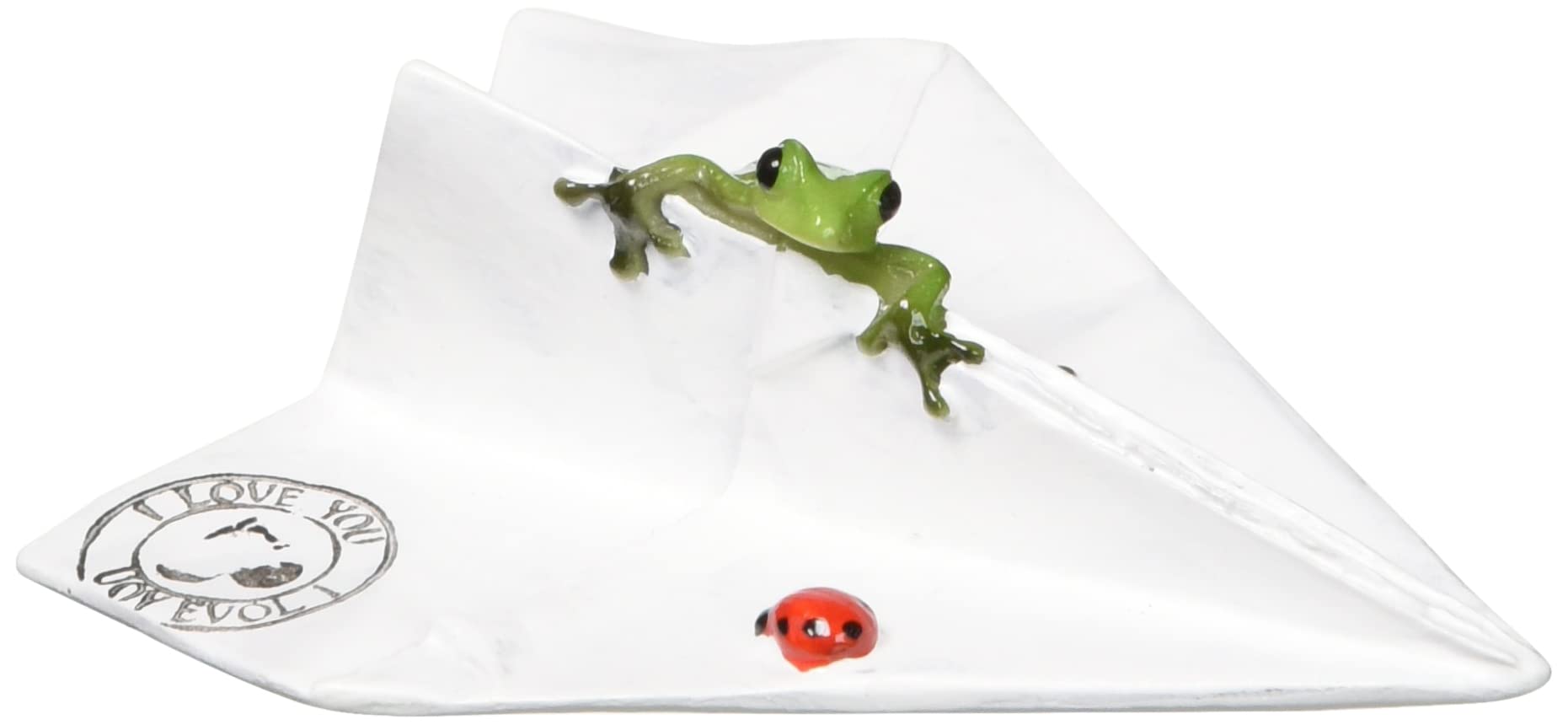 

Daikai Copeau Frog Figurine, Cute Interior Decoration, Paper Airplane and Frog, 8.4x6.5x2.8cm (Copeau 73177)