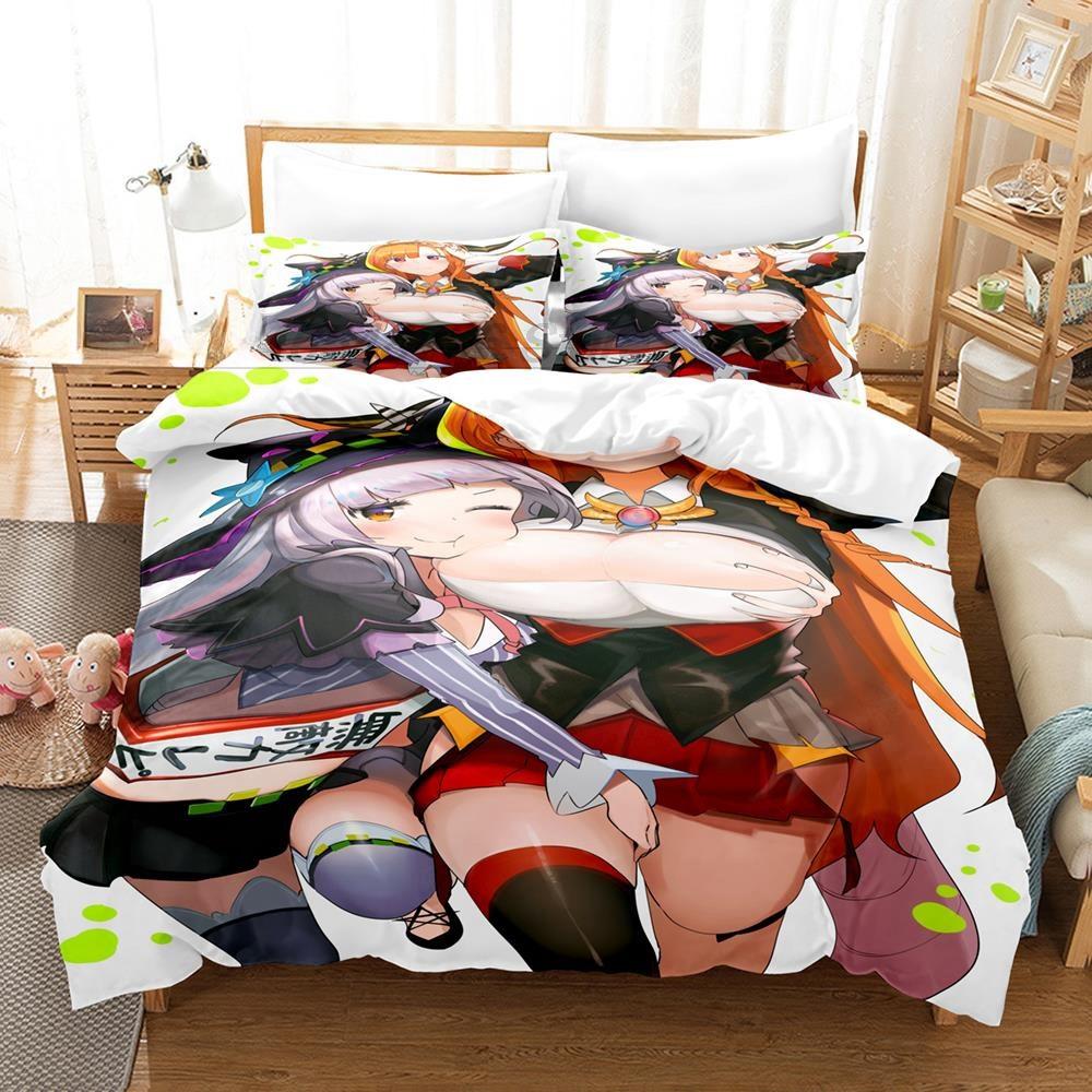 3D Printing Anime Kawaii Girls Kiryuu Coco Bedding Set Single Twin Full Queen King Size Bed Set Teenager Bedroom Duvetcover Sets
