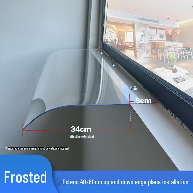 Frameless Transparent Canopy: Silent Rainproof Balcony Window Sunshade Cover