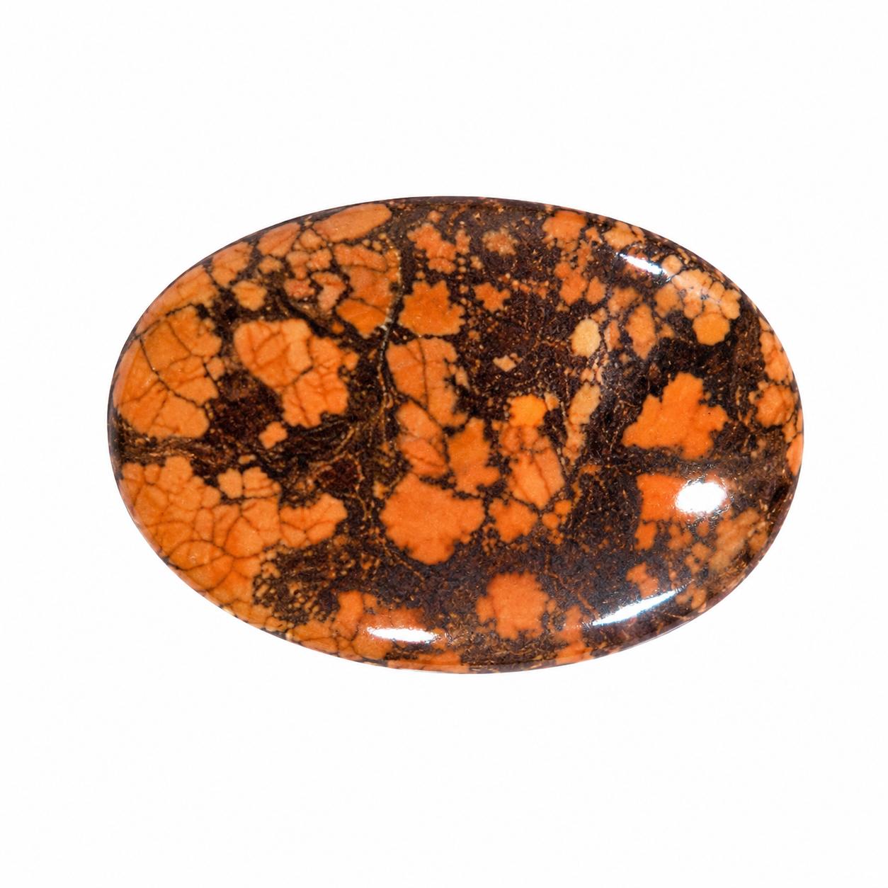 Orange Turquoise Oval Cabochon | Natural Orange Turquoise Gemstone | Loose Cabochon for Jewelry Making 26x38mm оранжевый
