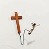 Decorazione Murale Crocifisso Gesù Bungee Statuina in Resina di Gesù che Salta Statuette Artigianali Decorative in Resina di Gesù per Casa Chiesa Soggiorno