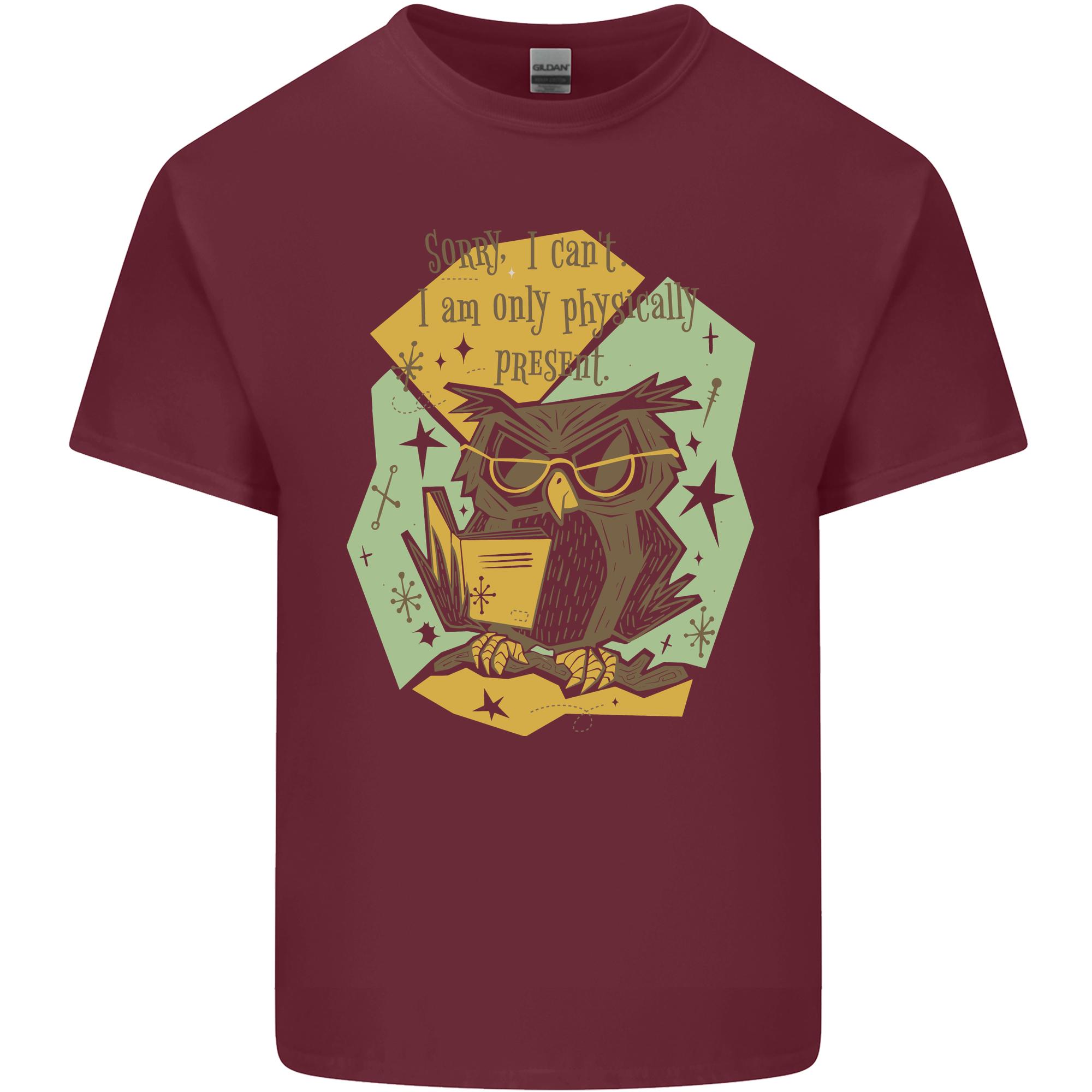 Funny Book Reading Owl Bookworm Books Unisexs Light Cotton TShirt S