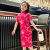 2025 Retro Chinesischer Stil Sommer Prinzessin Cheongsam für Mädchen