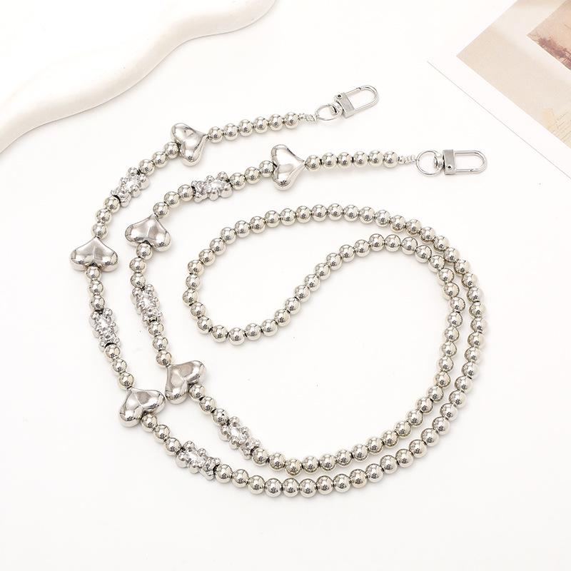 Yi Lian Acrylic Beaded Phone Chain: Pearl Crossbody Strap Charm for Women
