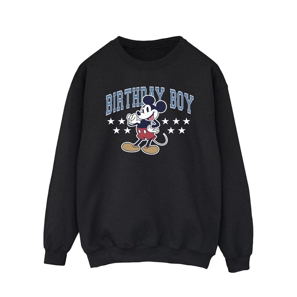 Disney Mens Mickey Mouse Birthday Sweatshirt
