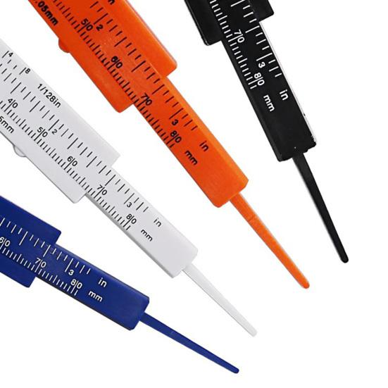 80mm Double Scale Eyebrow Shaping Vernier Caliber Student Measurement Ruler