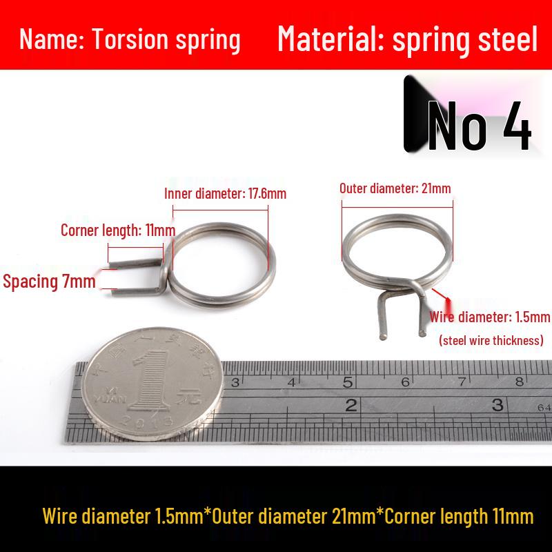 Yellow Anti-Theft Door Handle Torsion Spring for Interior Sliding Doors In Hotels and Bathrooms