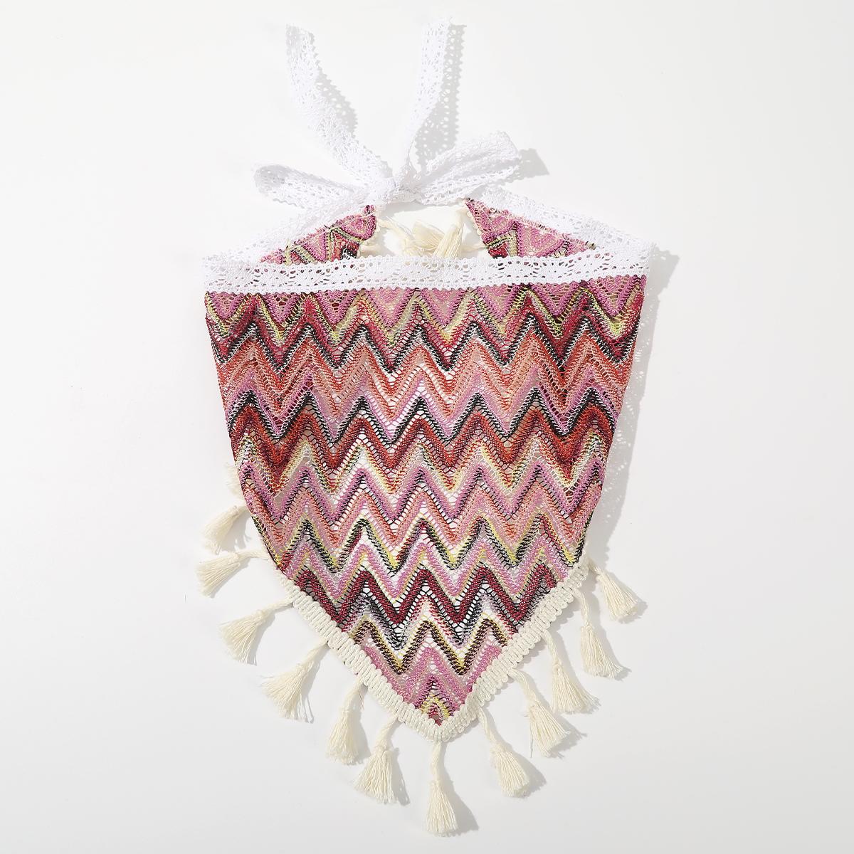 

AWAYTR Вязаная крючком повязка на голову с цветочной кисточкой, шарф для волос, резинки для женщин, праздничный головной убор, весенний принт, бандана, тюрбан, повязка на голову, головной убор