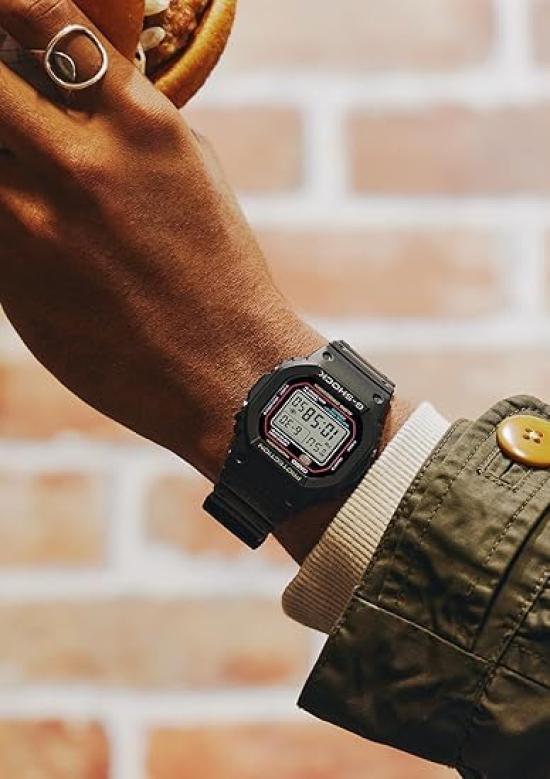Stili Iconici Colore Originale [Casio] G-Shock DW-5600RL-1 Orologio da Uomo, Nero, G-SHOCK [Usato]