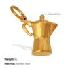 Personalized Creative Diamond-Encrusted Hollow Love Pendant Mix And Match Texture Teapot Teacup Shape Jewelry Accessories