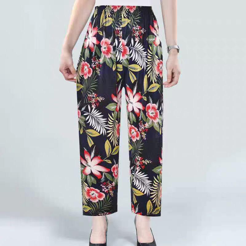 

Женские летние брюки из ледяного шелка, защищающие от комаров, свободного кроя 90-160 Pounds Universal