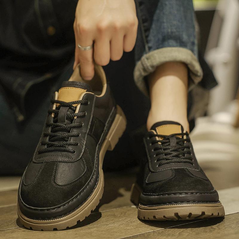 Schuhe neu Retro Britisch lässig Lederschuhe Herren Low-Top Martin Boots Herbst und Winter