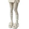 Unisex Knitted Boots Socks Soft Crochet Long Stockings Toeless Leg Warmers for Dance Knee for Protection Foot Cover