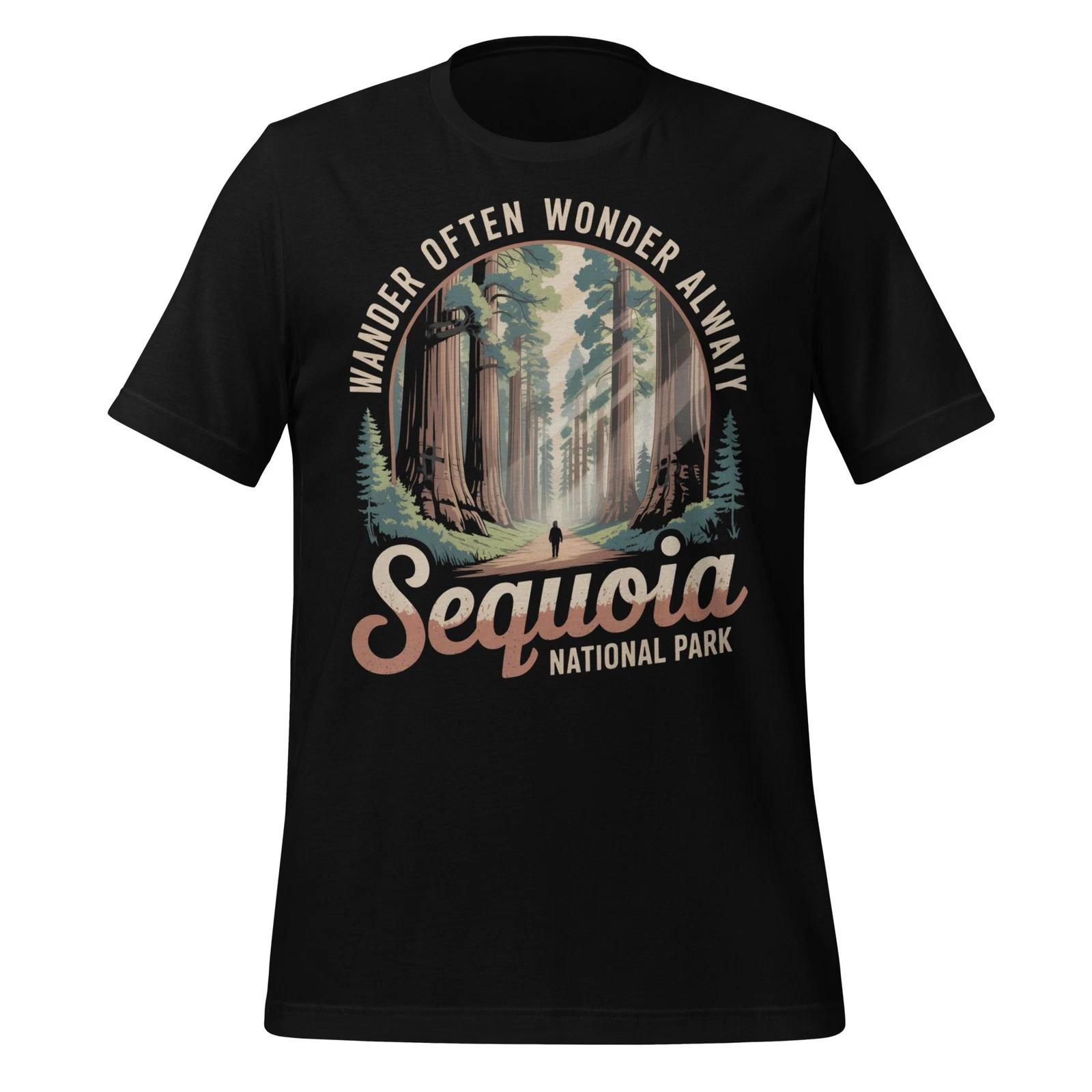 Sequoia National Park Hiking Shirt Wander Often Tee Unisex Nature Gift XL