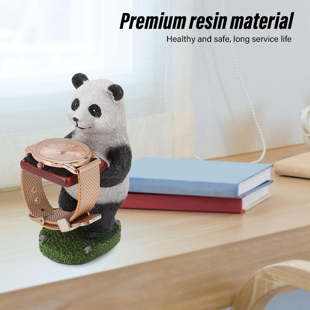 Multifunctional storage Watch Display Stand Panda modeling Watch Organizer  Ring earring collection