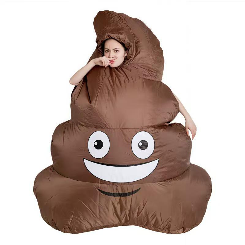 Grijze Muis Halloween Maskerade Opblaasbaar Kostuum Prop