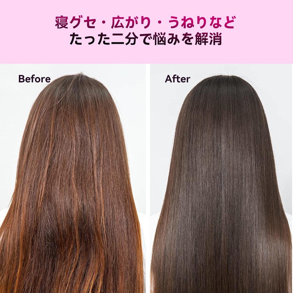 POLENTAT Cordless Heated Hair Brush with 200 Million Negative Ions, Large Capacity, Type-C Connector, 160-200℃ 3-Stage Temperature Adjustment, Ceramic