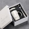 12 Twelve Constellation Ceramic Cups, Water Cups, Gift Box Set, Coffee Cup With Lid Spoon
