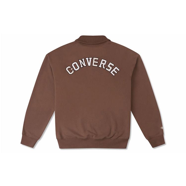 

New Converse Sweatshirt Unisex Brown 10026553-A02 M