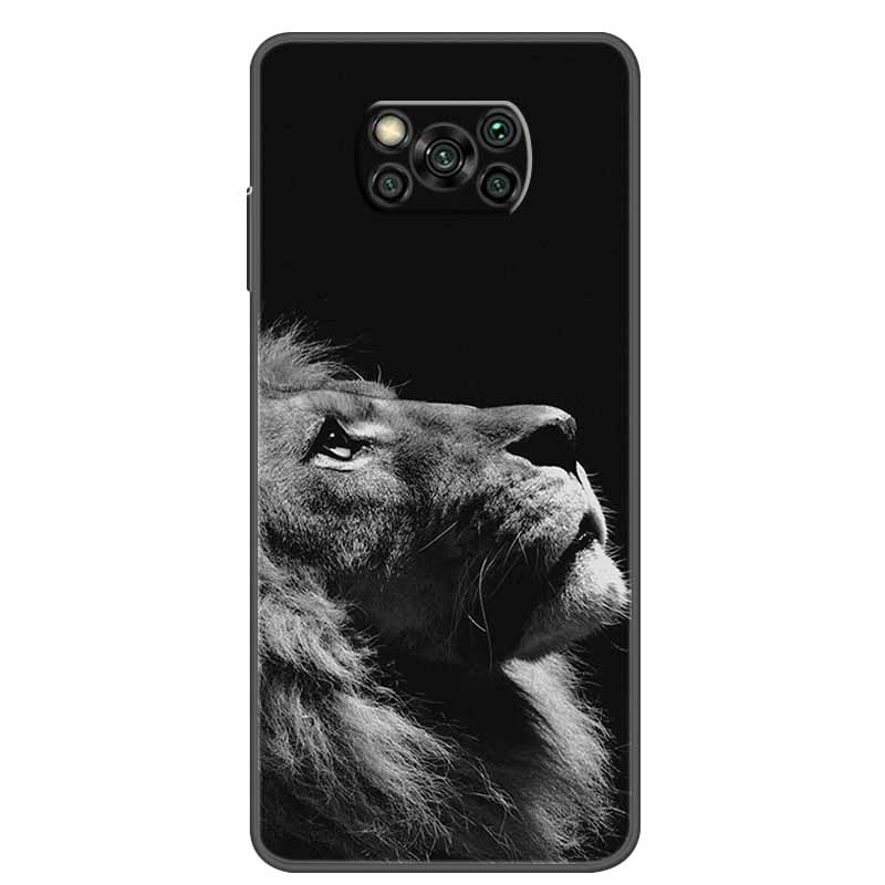 Case For POCO X3 Pro Soft Silicone TPU Black Bumper Cover For Xiaomi Poco X3 NFC Phone Back Cases PocoX3 X 3 X3Pro Cat Cartoon