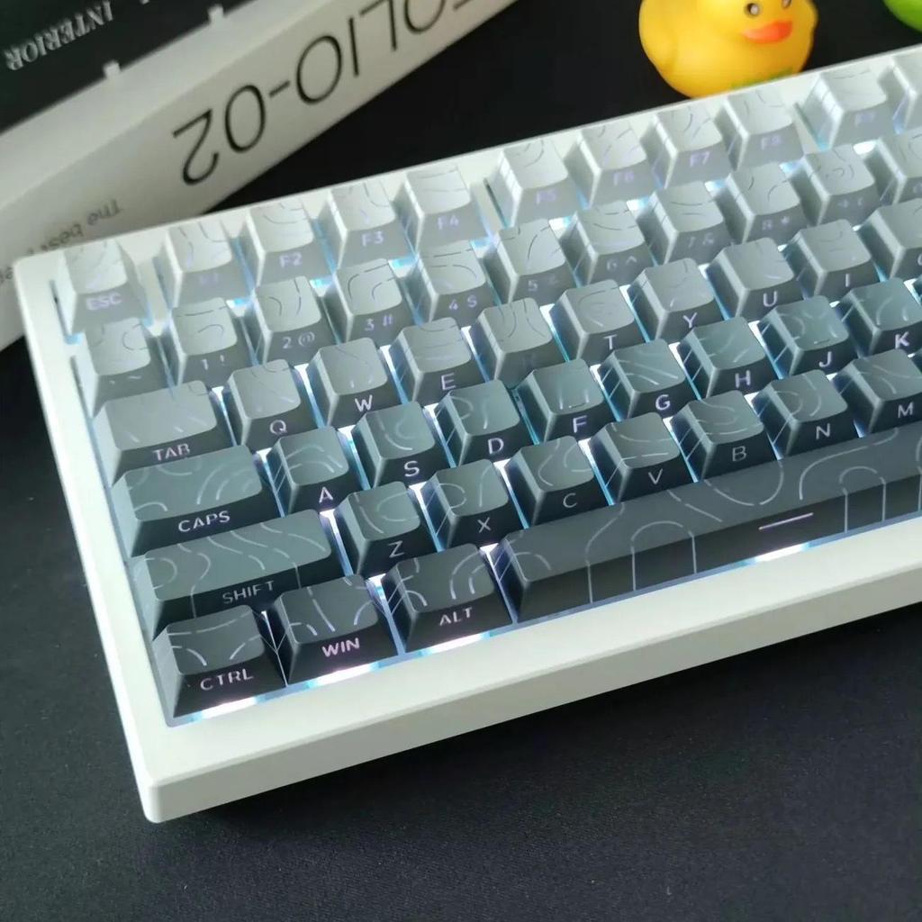 Contour 4.0 Gradient Translucent Tastenkappen - Originalhöhe, Rissige Zeichen, 6087108 Benutzerdefinierte Mechanische Tastatur